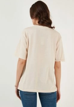 LELA Loose Fit - T-Shirt Basic - Stone -LELA Winkel 67beed2108214aa1855732f943ca7ade