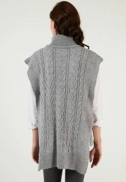 LELA Regular Fit - Trui - Grey -LELA Winkel 67e393b8a3bf48f994c7cd09fab39782