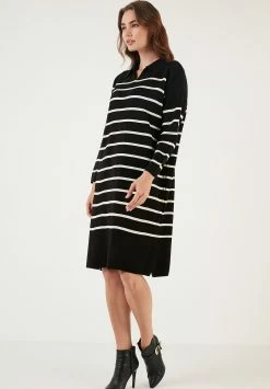 LELA Gebreide Jurk - Black/Light Stone 11 LELA Gebreide Jurk - Black/Light Stone -LELA Winkel 6819ef4c81e5492982f94cf8d5f61763