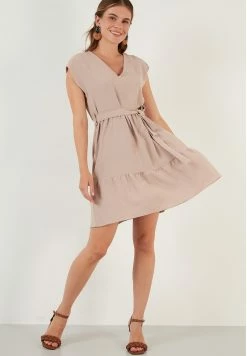 LELA Regular Fit - Jurk - Mink -LELA Winkel 68f6c242ebf74390a86fbfc3713c7ea3