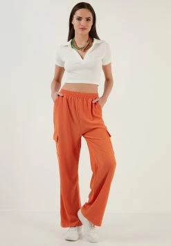 LELA Regular Fit - Cargobroek - Orange -LELA Winkel 69391428288e4506b1af44b02549a069