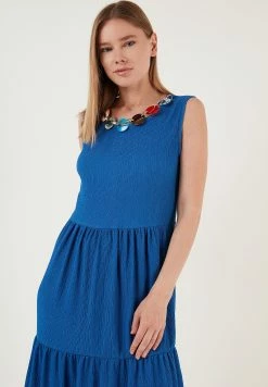 LELA Regular Fit - Jurk - Blue -LELA Winkel 69a1d21d1ab84f478bc9aec7a6b0bbed