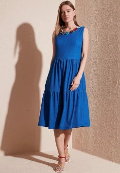 LELA Regular Fit - Jurk - Blue -LELA Winkel 6b0114996958442f9ffefa7665def3c5