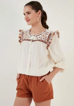 LELA Regular Fit - Blouse - Ecru -LELA Winkel 6c02a5847b98446caa2dc42ec700fd1e