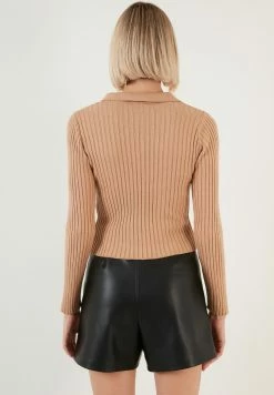 LELA Poloshirt - Camel -LELA Winkel 6c1ed3c6e5a3478280d8dec100d43b50