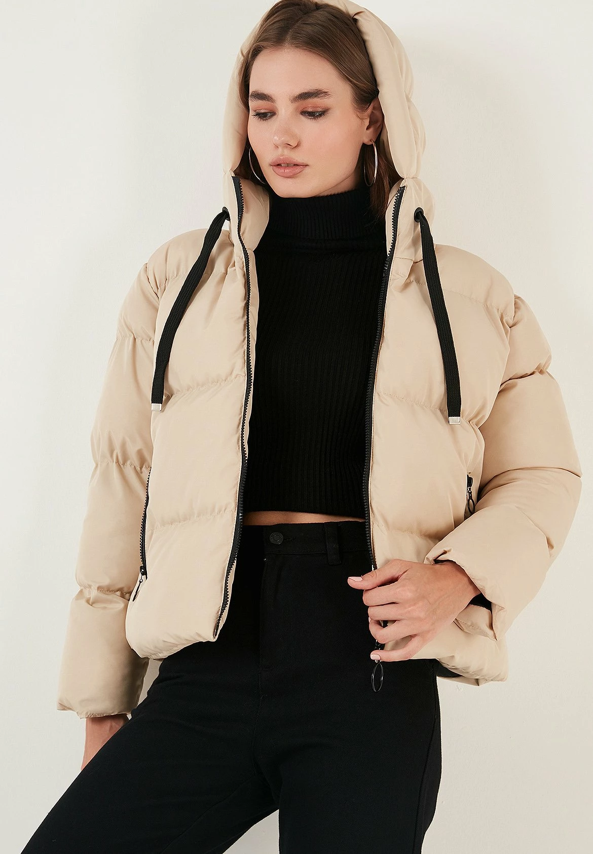 LELA Regular Fit - Winterjas - Stone 7 LELA Regular Fit - Winterjas - Stone - Afbeelding 5