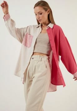 LELA Loose Fit - Overhemdblouse - Fuchsia -LELA Winkel 6ffeb12398e044edaf7eec6e37b35647