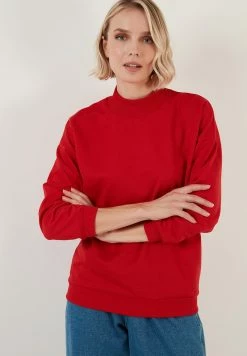 LELA Regular Fit - Sweater - Red -LELA Winkel 701333b061164b2b812a9356d265d68d