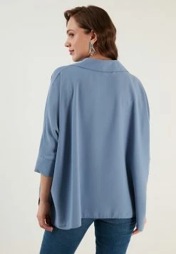LELA Oversized - Overhemdblouse - Indigo -LELA Winkel 707297fa97aa453db401ac8dc4227d50