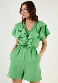 LELA Regular Fit - Jumpsuit - Green -LELA Winkel 7085be0a99fe4b91a42cb176df9f0310