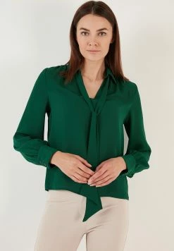 LELA Regular Fit - Blouse - Emerald Green -LELA Winkel 709f5e4b260b4814a1f5a393cbcf987f