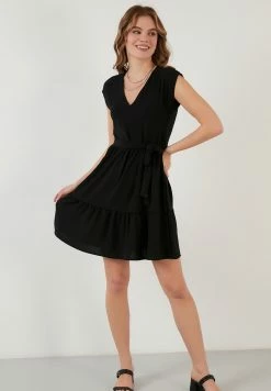 LELA Regular Fit - Jurk - Black -LELA Winkel 70c37c540b0f4962bc273f2d491180c6