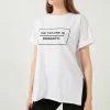 LELA Oversized - T-Shirt Print - White -LELA Winkel 70dc1ca935fc4aaca067b04cacc3b8d3