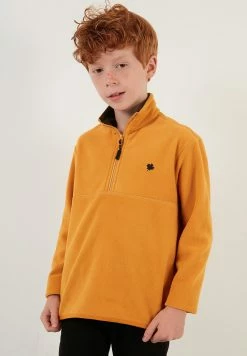 LELA Fleece Trui - Mustard -LELA Winkel 7137e5d45c4545a3acd8e71ca5dbb0ad