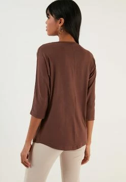 LELA Crew Neck- Longsleeve - Brown -LELA Winkel 71f67ed5cfe6423ca7f8f4c8c8ca2f67
