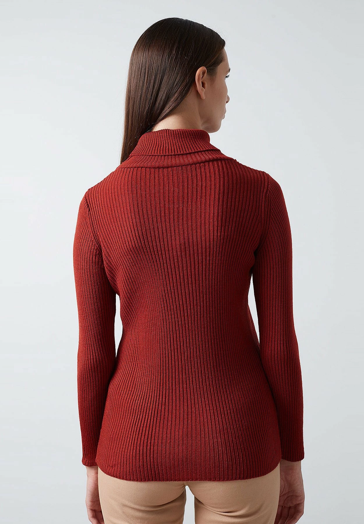 LELA Regular Fit - Trui - Brick Red 4 LELA Regular Fit - Trui - Brick Red - Afbeelding 2