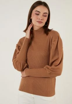 LELA Regular Fit - Trui - Light Brown -LELA Winkel 7224b1d373fc42b0a8d4e555c03e6f16
