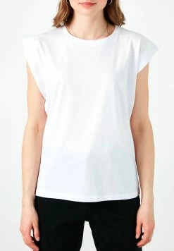 LELA Crew Neck - T-Shirt Basic - White