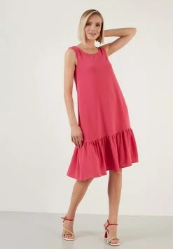 LELA Regular Fit- Jurk - Fuchsia -LELA Winkel 7302b94941fb4d73b6ff7848ef233c1b