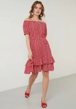 LELA Regular Fit - Jurk - Red 11 LELA Regular Fit - Jurk - Red -LELA Winkel 73c747c915044dc9a11e9cc1a8f543e2