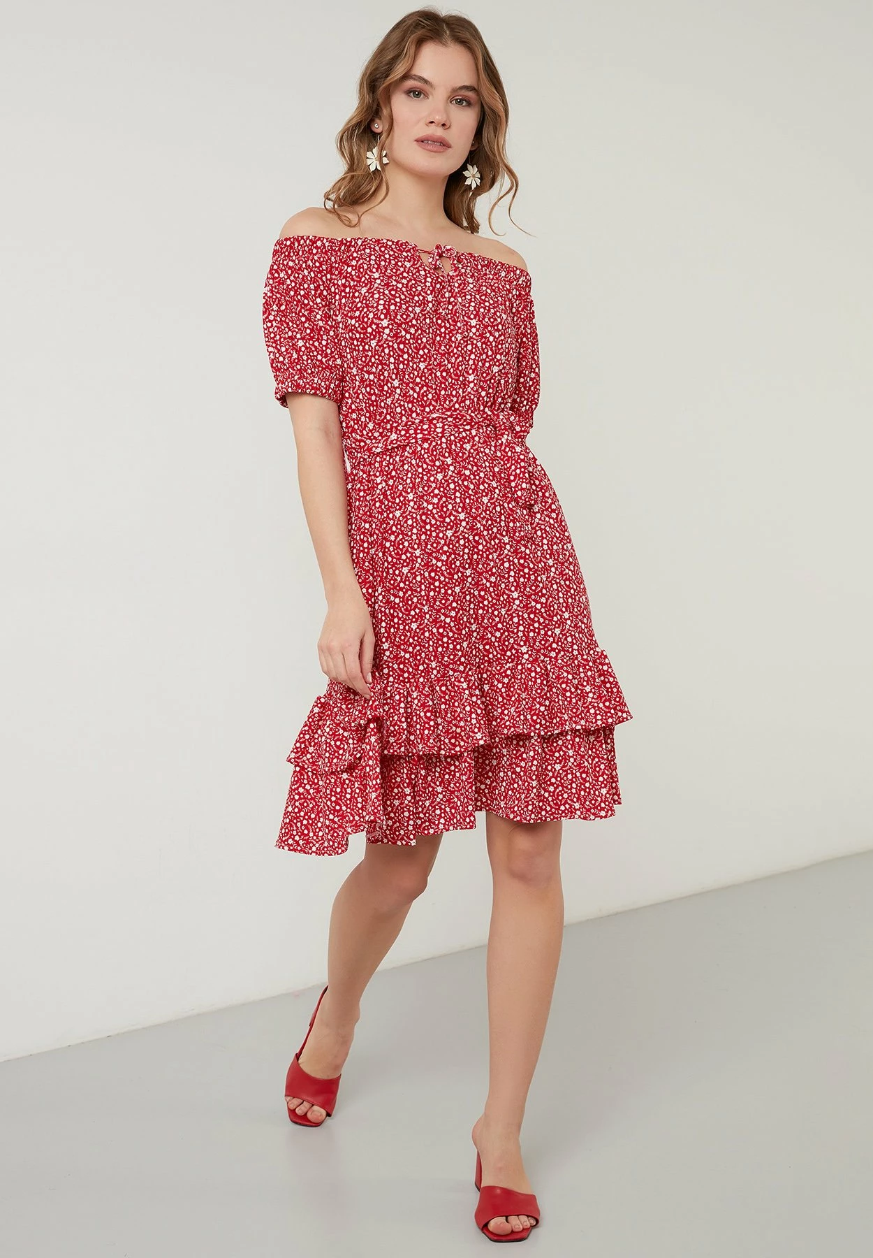 LELA Regular Fit - Jurk - Red 6 LELA Regular Fit - Jurk - Red - Afbeelding 4