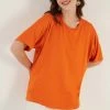 LELA Loose Fit - Blouse - Orange -LELA Winkel 73f0dc076ac64fe7ad12a3d62c593115