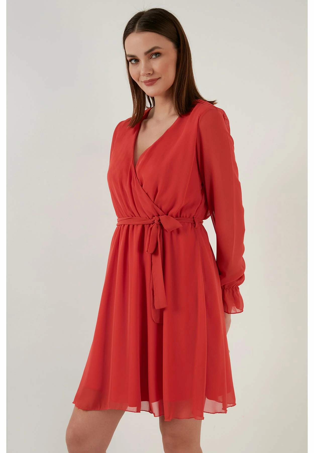 LELA Mini- Jurk - Orange 4 LELA Mini- Jurk - Orange - Afbeelding 2