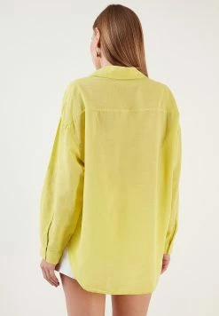 LELA Loose Fit - Overhemdblouse - Yellow -LELA Winkel 75e4c8db78334ccba619eb73c2bf68a3