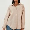 LELA Loose Fit - Overhemdblouse - Stone