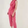 LELA Two Piece Set - Regular Fit - Broek - Fuchsia -LELA Winkel 76947ac03fe0437eabbad16e7f3c8fb6