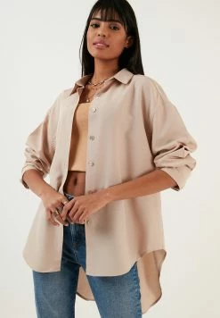 LELA Loose Fit - Overhemdblouse - Stone -LELA Winkel 771123dc785046e6b905a3424cb4fe2e