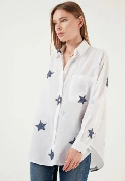 LELA Loose Fit - Overhemdblouse - Dark Blue -LELA Winkel 778975d41fca4cad95d3c4053072ee74