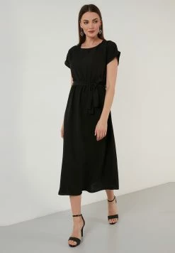 LELA Regular Fit - Jurk - Black