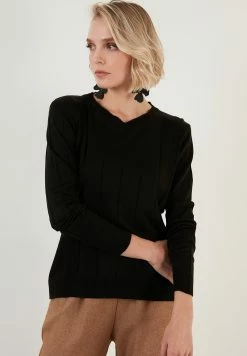 LELA Regular Fit - Trui - Black -LELA Winkel 77b29188a567477992ef94146084c69d