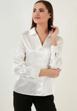 LELA Regular Fit - Overhemdblouse - Ecru -LELA Winkel 79490a2e679941728fb9b39d27c2d017