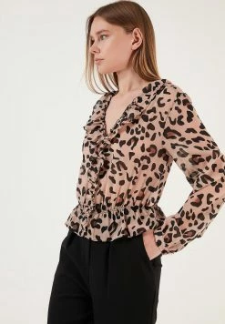 LELA Regular Fit - Blouse - Leopard -LELA Winkel 7aceb9515cef40baa17ff4eba8e487f1