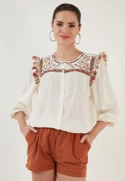 LELA Regular Fit - Blouse - Ecru -LELA Winkel 7bb1341dd6e04c21809206e90a072d85