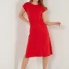 LELA Short Sleeve Midi - Jurk - Red 2 LELA Short Sleeve Midi - Jurk - Red -LELA Winkel 7bb6aabe36bd447a99fd7bcddfea3484