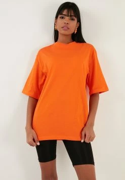 LELA Loose Fit - T-Shirt Basic - Orange -LELA Winkel 7c62eb4e9d93481395e1673681916714