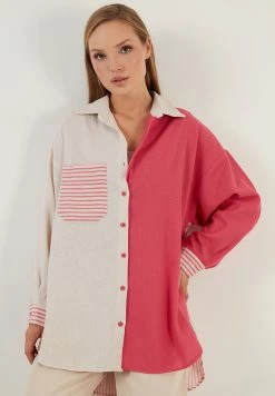 LELA Loose Fit - Overhemdblouse - Fuchsia