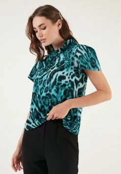 LELA Regular Fit - Blouse - Blue -LELA Winkel 7cd4f659062e459d9a427f1a74cf2f37