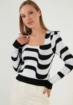 LELA Trui - Black White -LELA Winkel 7fee2bd074624acaaecc94beb319b8f5