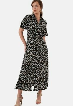 LELA Slim Fit - Blousejurk - Black -LELA Winkel 7ff7fc17533448ea8057fad34857b061