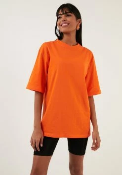 LELA Loose Fit - T-Shirt Basic - Orange -LELA Winkel 806a70e4cbaf429b9a7a086d1ca4f28e