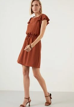 LELA Regular Fit - Jurk - Brick Red 11 LELA Regular Fit - Jurk - Brick Red -LELA Winkel 80774ee37f1d44e494aa6e30be2d696e