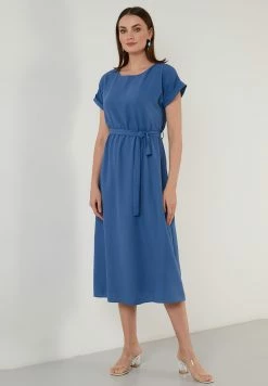 LELA Regular Fit - Jurk - Indigo -LELA Winkel 80d9c72cfaf74e3ba95ab9bb618d9732