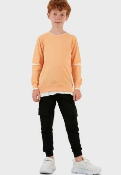 LELA Set Regular Fit - Sweater - Orange