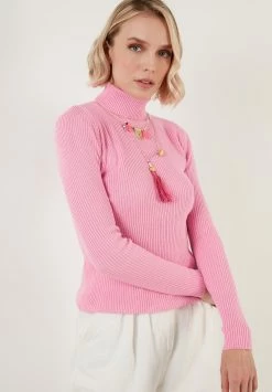 LELA Regular Fit - Trui - Pink -LELA Winkel 8506853924e943dcadf50b0c6a161754