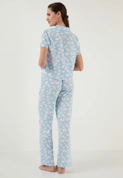 LELA Regular Fit Set - Pyjamabroek - Blue -LELA Winkel 851fa409a2b649a281a2e2b76bb8a3bb