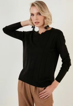 LELA Regular Fit - Trui - Black -LELA Winkel 886acc0c7852476d8b51da03bc7943f7